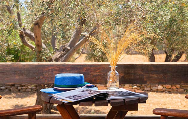 Μπαλκόνι με θέα στον κήπο