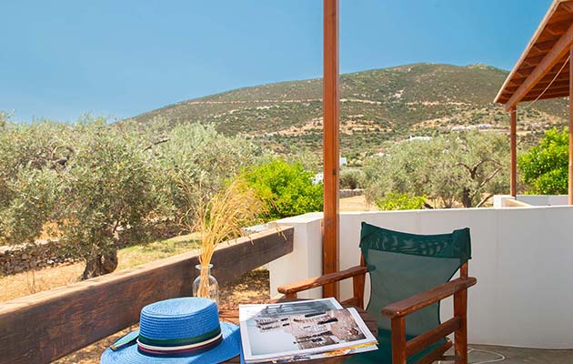 Μπαλκόνι με θέα στον κήπο