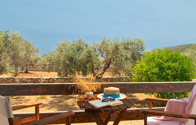 Βεράντα με θέα στον κήπο